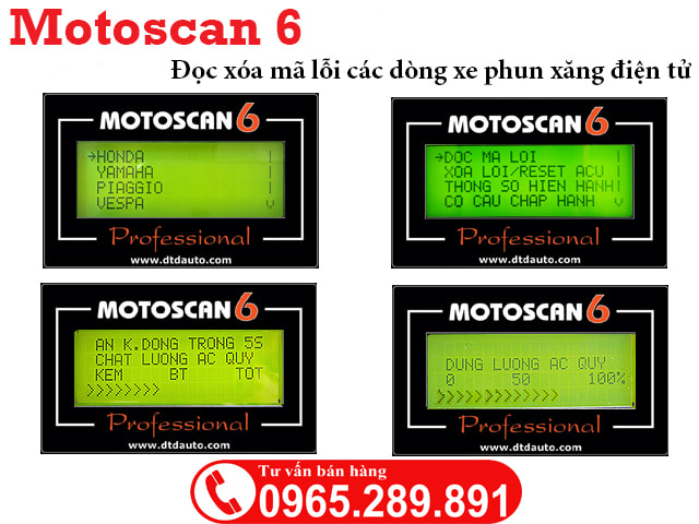  Motoscan 6 đọc xóa mã lỗi xe Fi